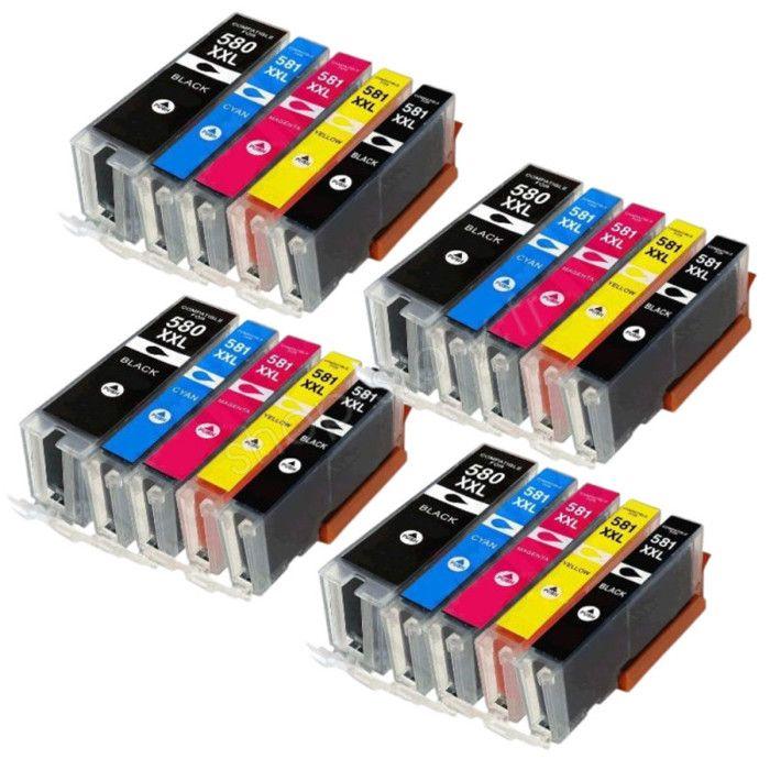 Cartouches d encre compatibles - CANON - C580/C581 XL - Pack de 20 - Multi-couleurs - Jusqu à 3000 pages
Cartouches d encre compatibles - CANON - C580/C581 XL - Pack de 20 - Multi-couleurs - Jusqu à 3000 pages