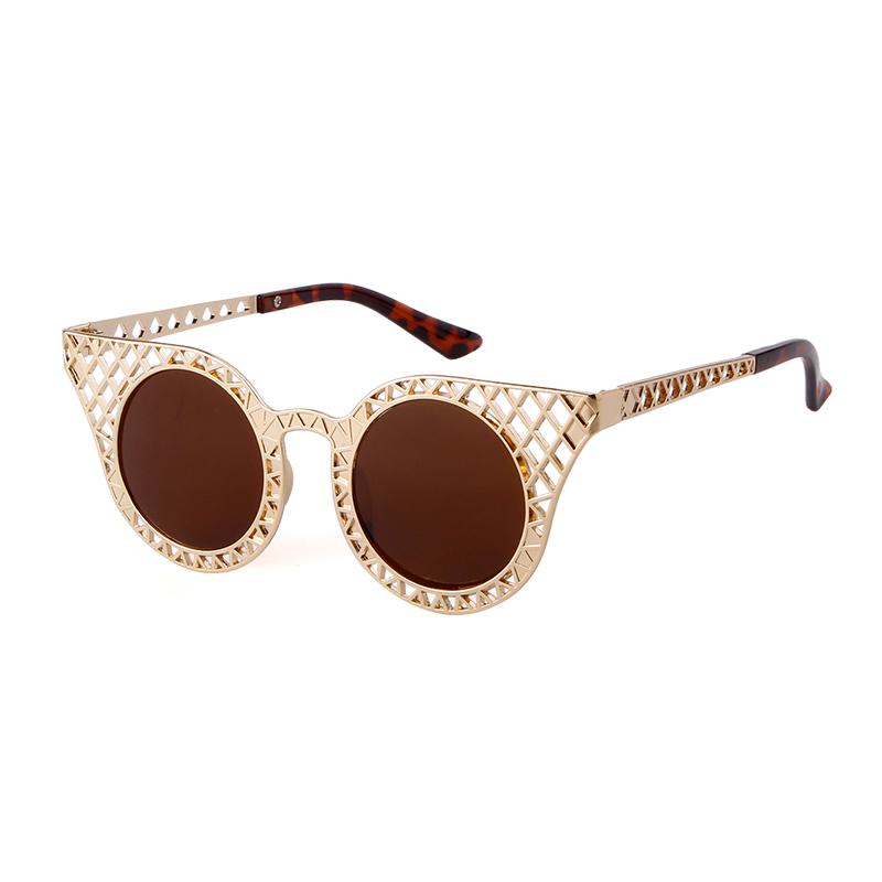 LAURINNY Round Cat Eye Metal Material Frame Sunglasses Women Men Vintage Retro Brand Design Brown Sun Eyeglasses Fashionable Glasses Gafas Sol UV as shown
LAURINNY Round Cat Eye Metal Material Frame Sunglasses Women Men Vintage Retro Brand Design Brown Sun Eyeglasses Fashionable Glasses Gafas Sol UV as shown