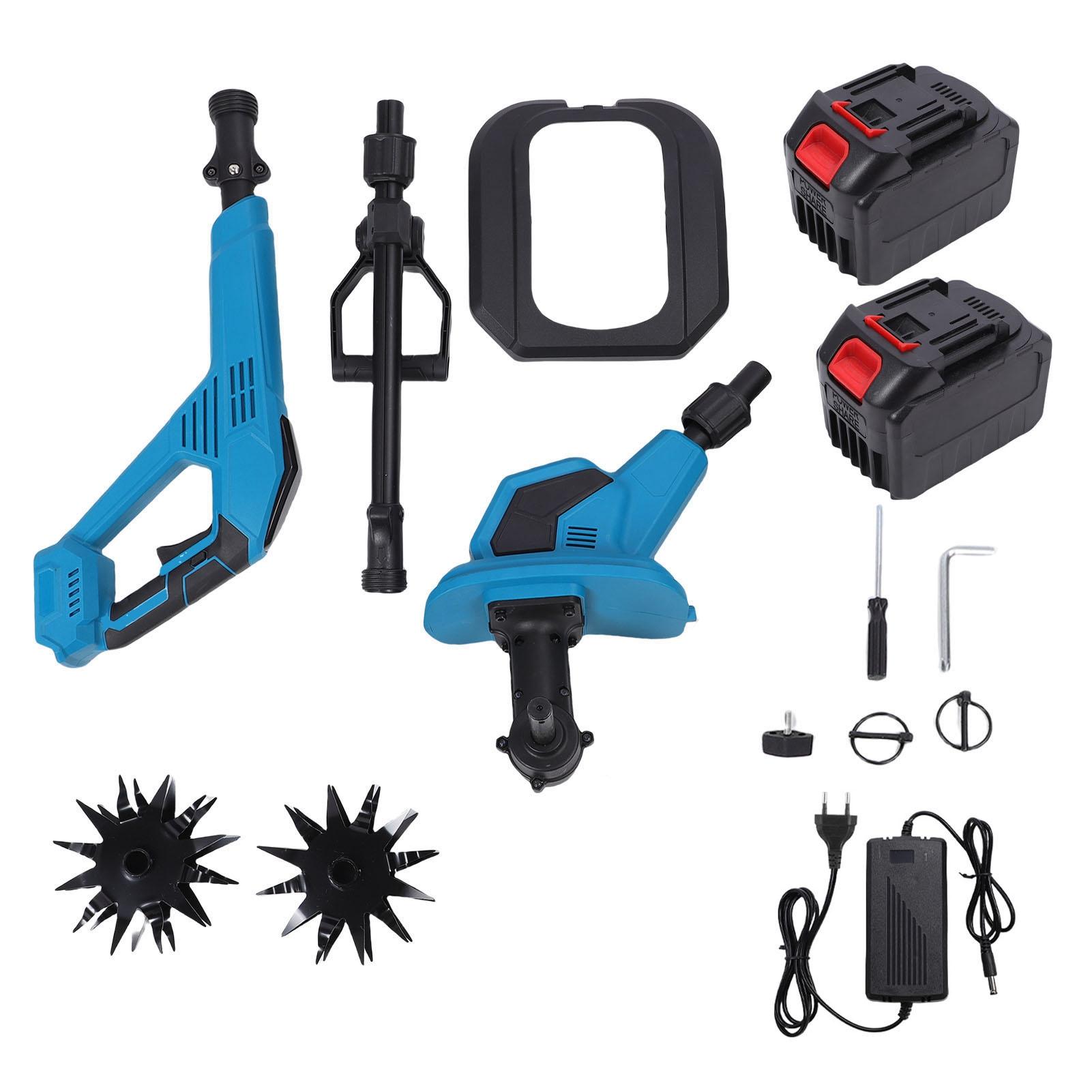 Cordless Tiller Cultivator Battery Powered 360RPM Powerful Electric Rototiller for Small Spaces
Cordless Tiller Cultivator Battery Powered 360RPM Powerful Electric Rototiller for Small Spaces