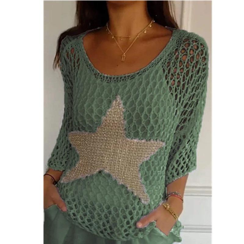 BITCED Летний вязаный топ с круглым вырезом для женщин Элегантная блузка с рукавом 3/4 для работы Одежда для помещений с кондиционером XXXXXL зелёный
BITCED Летний вязаный топ с круглым вырезом для женщин Элегантная блузка с рукавом 3/4 для работы Одежда для помещений с кондиционером XXXXXL зелёный