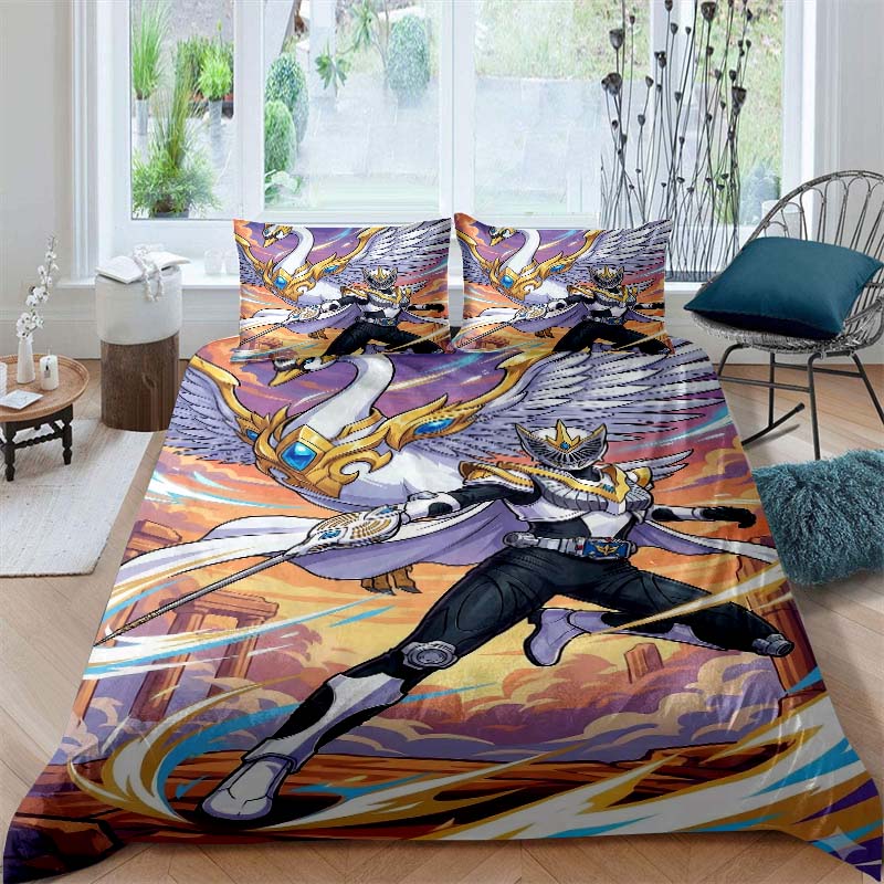 Personalized custom name duvet cover, Masked Rider print 3-piece bedding set, pillowcase set, luxury gift for children and adult 135x200cm
Personalized custom name duvet cover, Masked Rider print 3-piece bedding set, pillowcase set, luxury gift for children and adult 135x200cm
