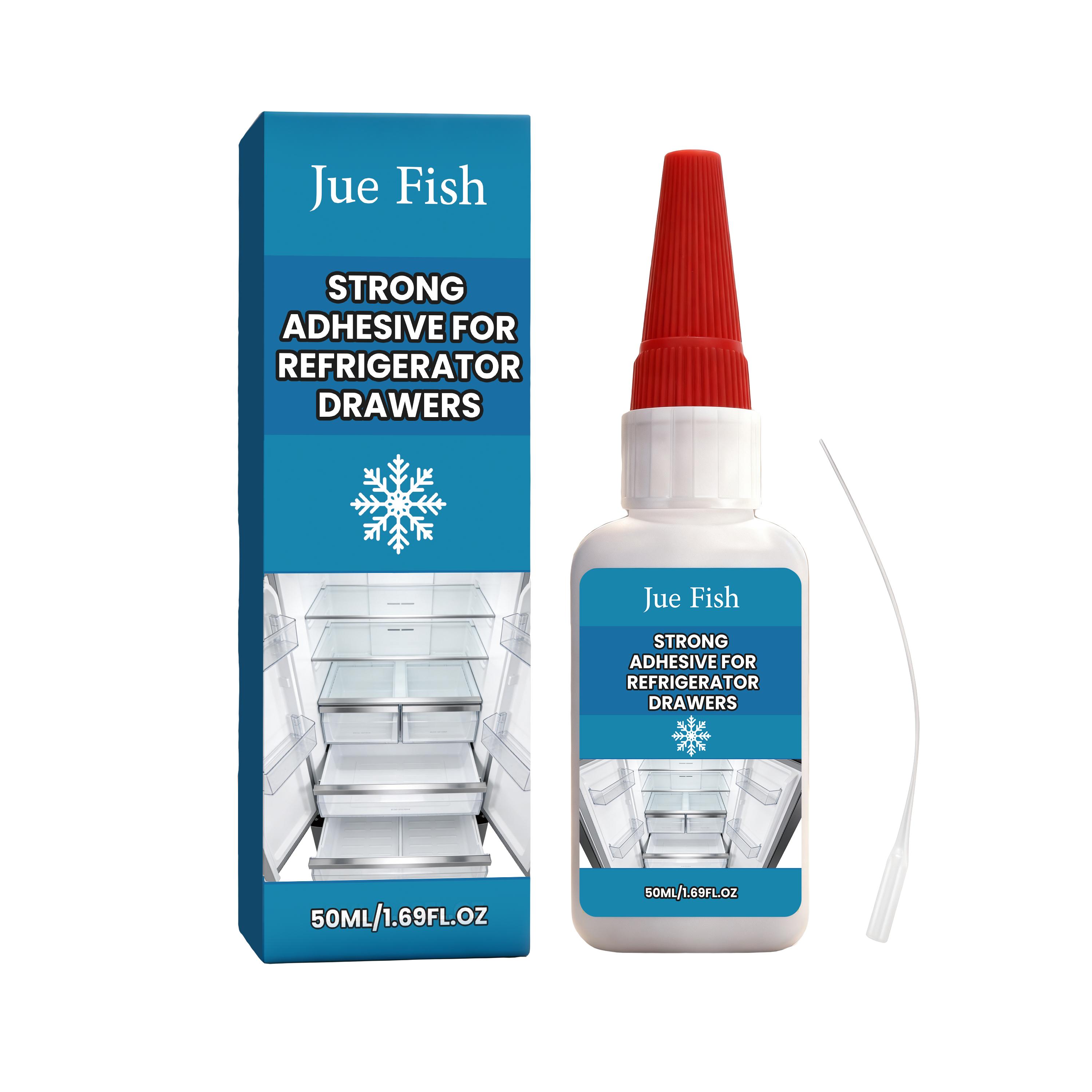 Fridge Drawer Adhesive - No-Drill Strong Bonding Glue for Refrigerator Interior Parts & Accessories - Quick Fix for Loose Components 50ml
Fridge Drawer Adhesive - No-Drill Strong Bonding Glue for Refrigerator Interior Parts & Accessories - Quick Fix for Loose Components 50ml