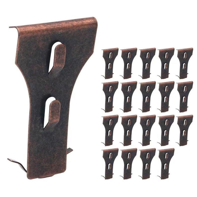 ABUL-20 Piece Brick Hook Clips Red Bronze Metal For Hanging Outdoors,Heavy Duty Brick Wall Hangers For 2-1/4In To 2-3/8In High
ABUL-20 Piece Brick Hook Clips Red Bronze Metal For Hanging Outdoors,Heavy Duty Brick Wall Hangers For 2-1/4In To 2-3/8In High