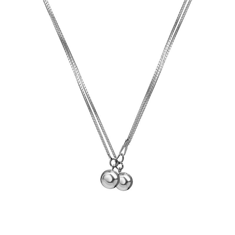 Transfer bead necklace women s summer niche year new simple trendy design does not fade cold titanium steel chain
Transfer bead necklace women s summer niche year new simple trendy design does not fade cold titanium steel chain