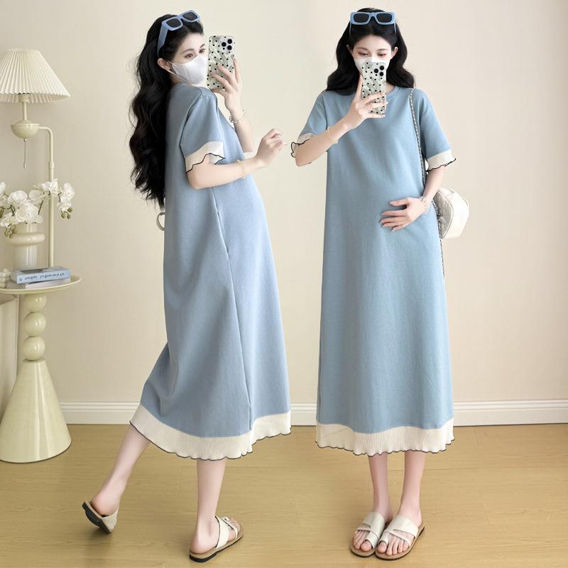 Spring/Summer 2026 Plus Size Maternity Short Sleeve T-Shirt Dress - Casual Loose Fit for Trendy Moms 3XL
Spring/Summer 2026 Plus Size Maternity Short Sleeve T-Shirt Dress - Casual Loose Fit for Trendy Moms 3XL
