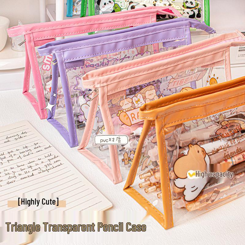 Korean Style MOKA Transparent Pencil Case, Large Capacity Makeup Bag for All Genders
Korean Style MOKA Transparent Pencil Case, Large Capacity Makeup Bag for All Genders