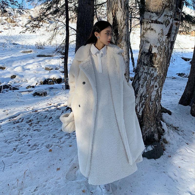 New Loose and Thickened Long Imitation Lamb Wool Coat Women s Winter White Imitation Fur Fur Coat XL білий
New Loose and Thickened Long Imitation Lamb Wool Coat Women s Winter White Imitation Fur Fur Coat XL білий