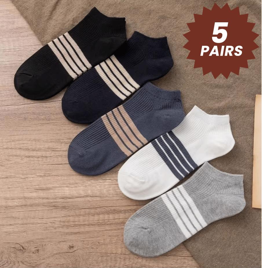 5 Pairs Men s Plain Color Spring/Summer Loafer Socks, Moisture-Wicking, Airy, Lightweight, Non-Slip Athletic Stripes One Size
5 Pairs Men s Plain Color Spring/Summer Loafer Socks, Moisture-Wicking, Airy, Lightweight, Non-Slip Athletic Stripes One Size