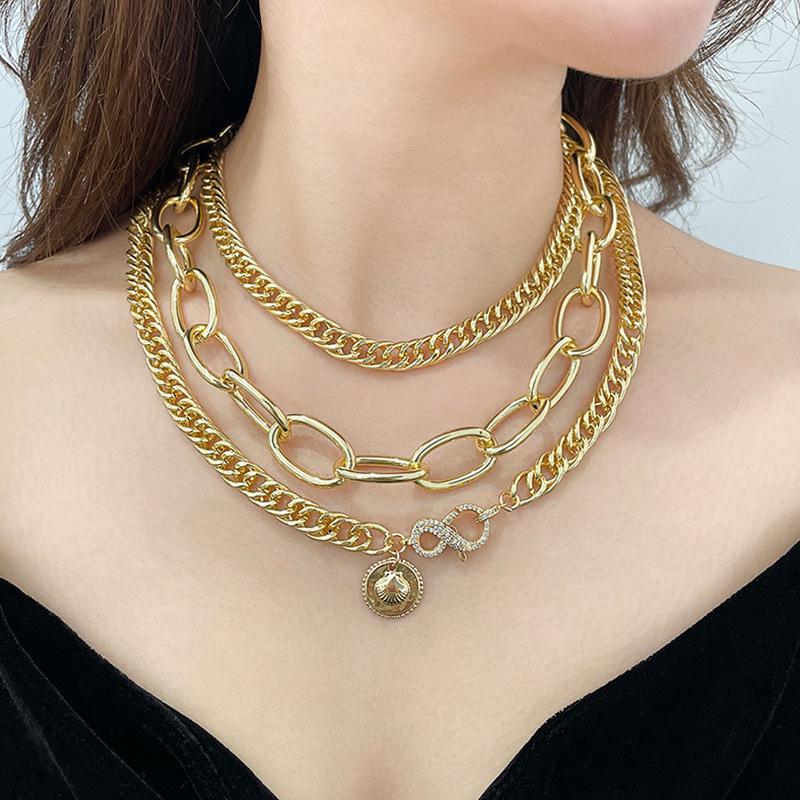 Kenjie Gold-Plated Cuban Link Layer Necklace - European & American Style Chunky Chain
Kenjie Gold-Plated Cuban Link Layer Necklace - European & American Style Chunky Chain