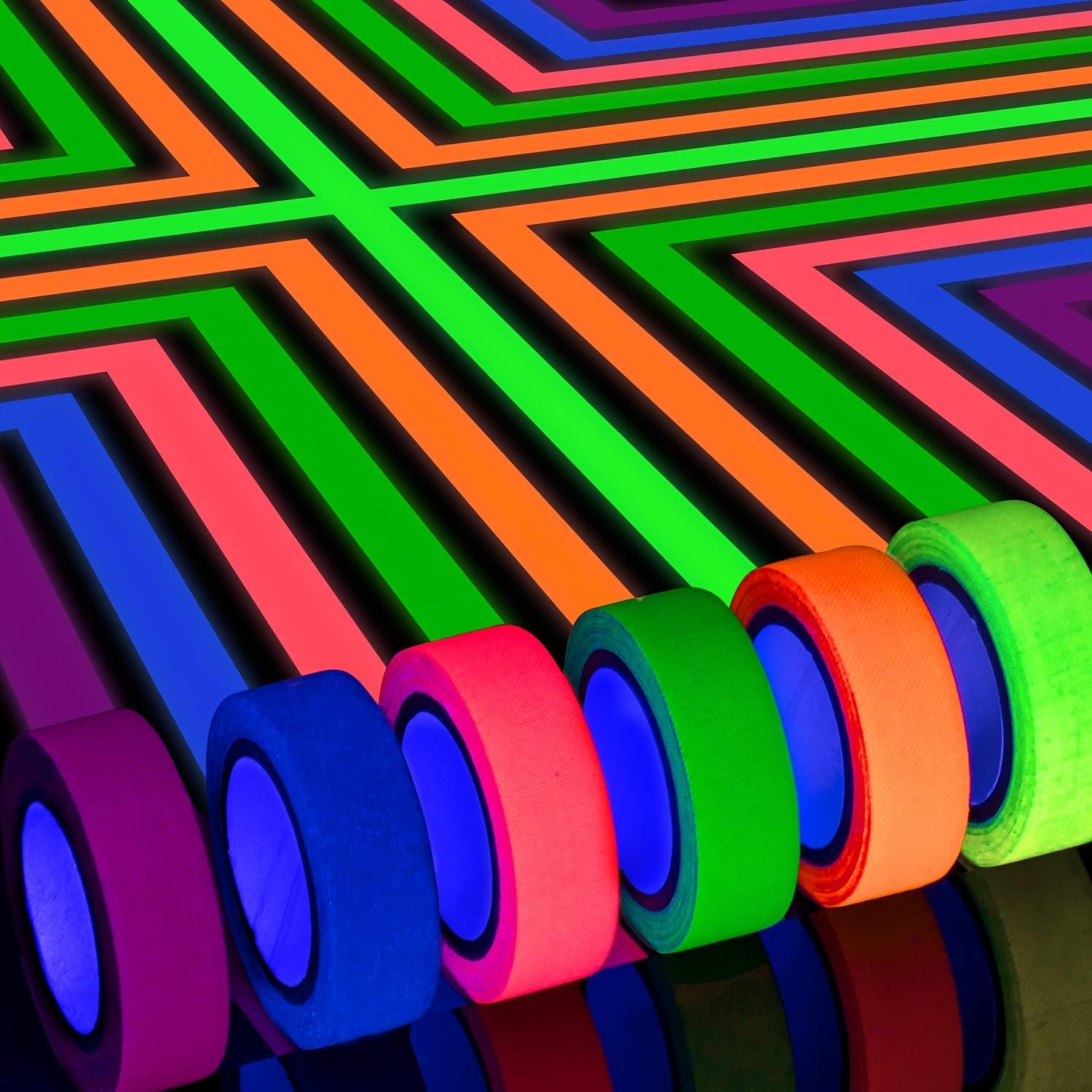 6 Rolls Neon Gaffer Cloth Tape Fluorescent UV Blacklight Glow In The Dark Tape For UV Party Material Hand Account Tape Gift Pack
6 Rolls Neon Gaffer Cloth Tape Fluorescent UV Blacklight Glow In The Dark Tape For UV Party Material Hand Account Tape Gift Pack
