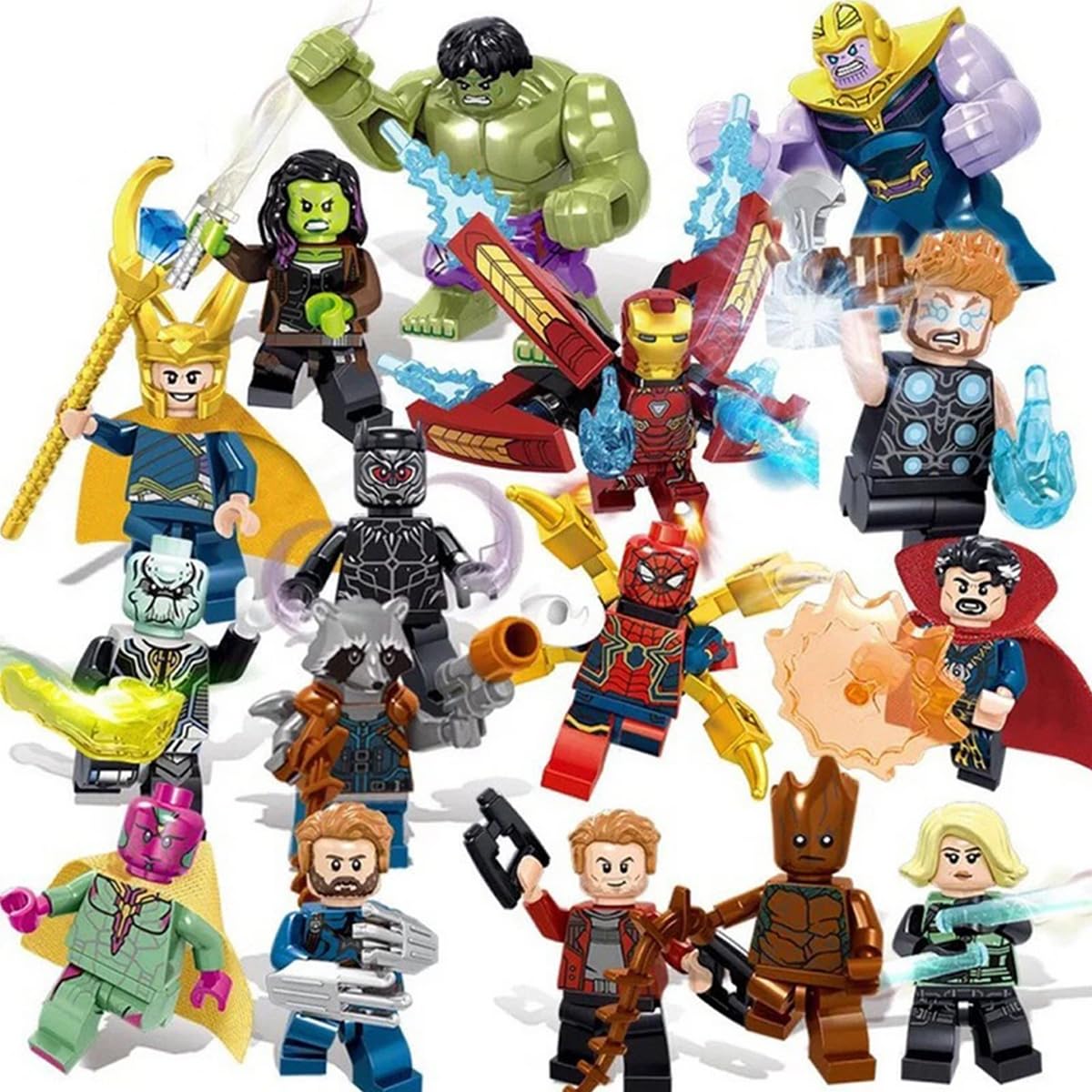 Grigioy Avengers 16 Piece Set Lego Blocks Совместимые минифигурки Marvel Lego Minifigures Железный человек Человек-паук LEGO
Grigioy Avengers 16 Piece Set Lego Blocks Совместимые минифигурки Marvel Lego Minifigures Железный человек Человек-паук LEGO