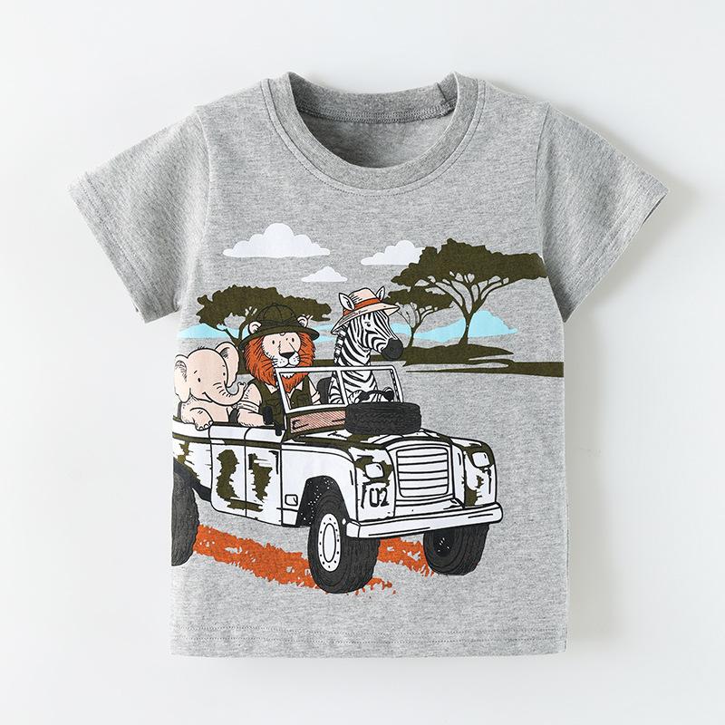 New summer collection: boys’ short-sleeved T-shirt with zebra and lion print, children’s round-neck top 90cm(2-3Y) серебряный серый
New summer collection: boys’ short-sleeved T-shirt with zebra and lion print, children’s round-neck top 90cm(2-3Y) серебряный серый
