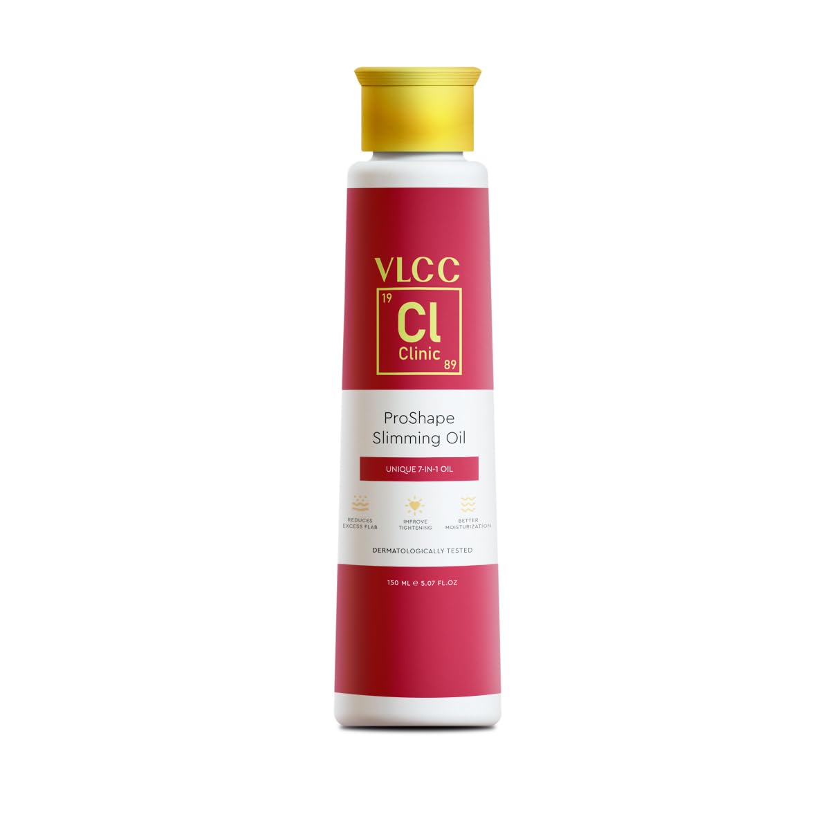 VLCC Clinic ProShape Slimming Oil 150ml Pack of 1 for Skin Firming, Tightening, and Cellulite Reduction
VLCC Clinic ProShape Slimming Oil 150ml Pack of 1 for Skin Firming, Tightening, and Cellulite Reduction