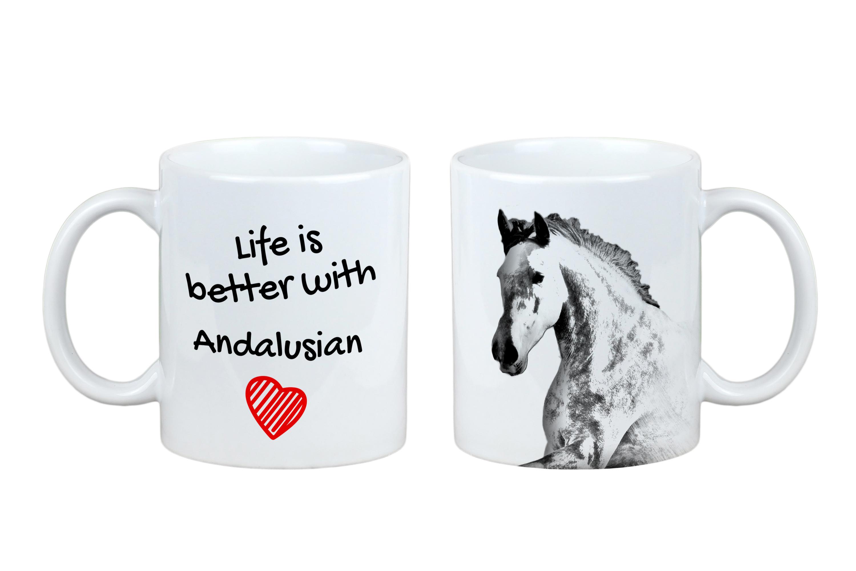 Andalusian - mug with a horse, mug with a photo, personalized gift from the Art-Dog brand білий
Andalusian - mug with a horse, mug with a photo, personalized gift from the Art-Dog brand білий