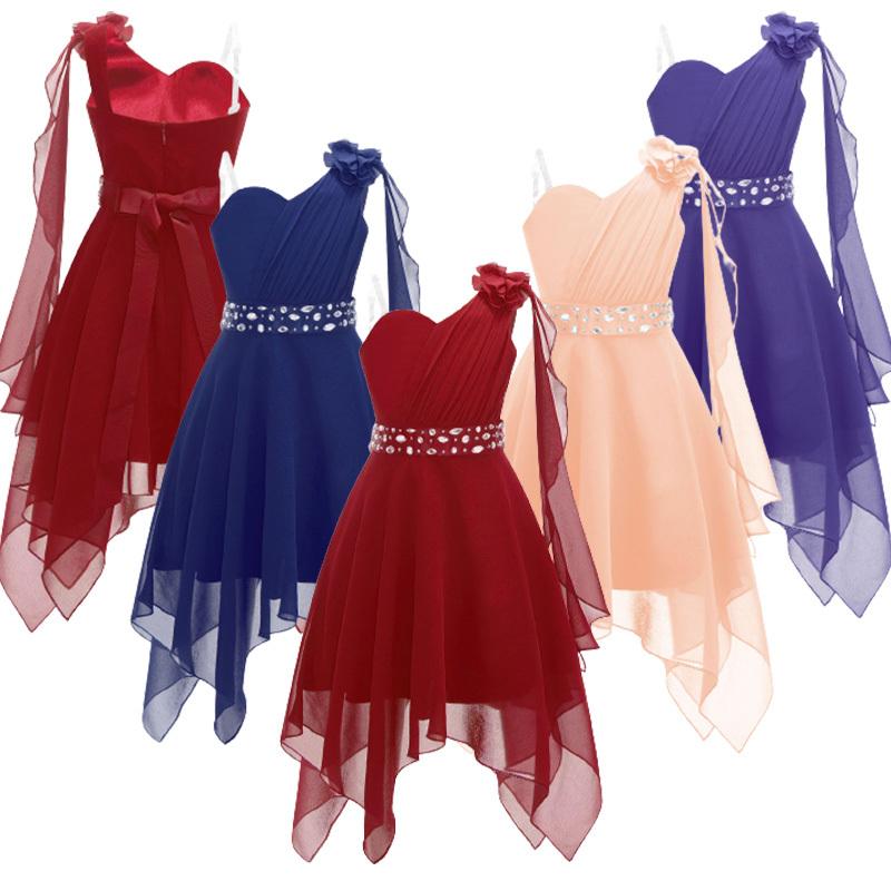 Kids Girls Flower Dress Princess Party One Shoulder Chiffon Summer Dress with Shiny Beaded Sash 15-16 Years світло-синій колір
Kids Girls Flower Dress Princess Party One Shoulder Chiffon Summer Dress with Shiny Beaded Sash 15-16 Years світло-синій колір
