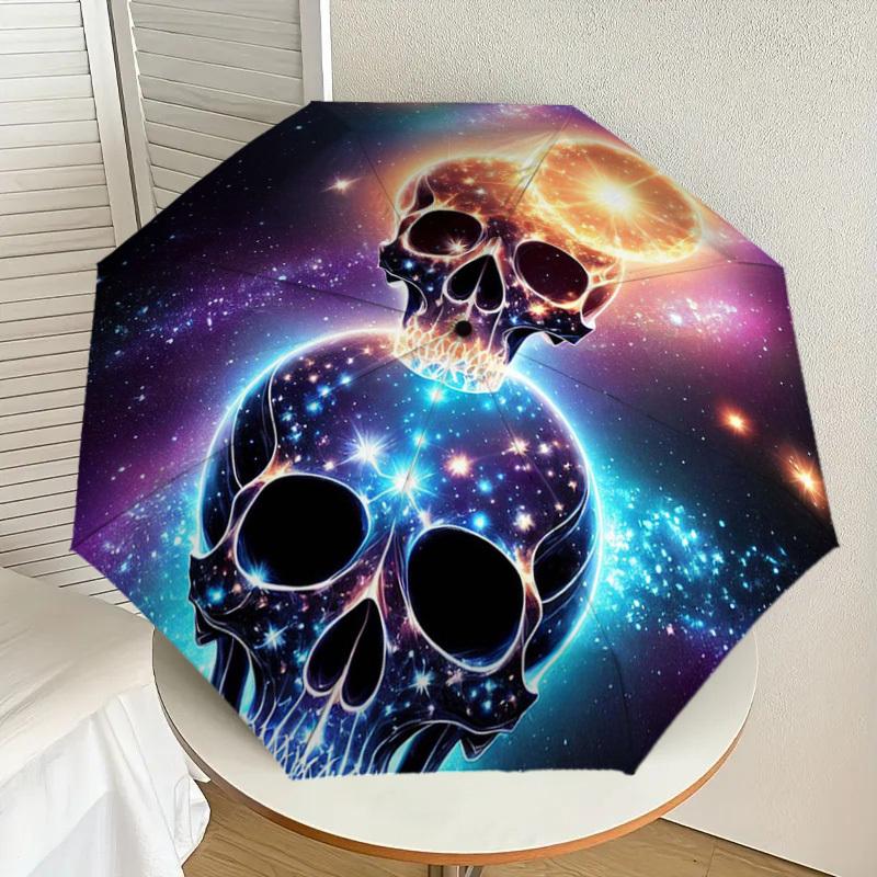 1pc Galactic Skulls Cosmic Artwork Umbrella with Plastic Handle,Suitable for All Seasons Home Travel Outdoor UmbrellaDD815
1pc Galactic Skulls Cosmic Artwork Umbrella with Plastic Handle,Suitable for All Seasons Home Travel Outdoor UmbrellaDD815