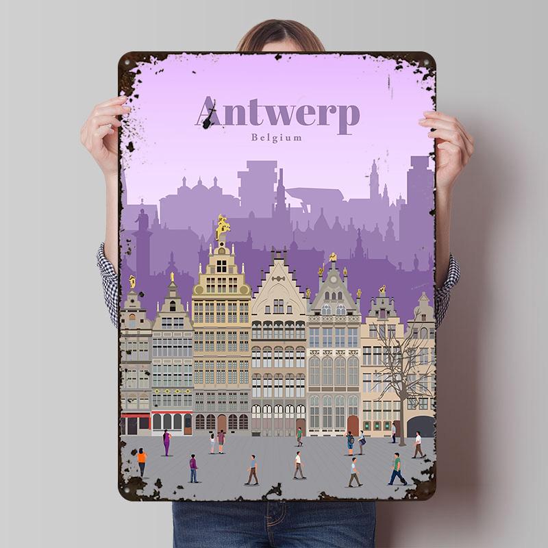 Travel to Antwerp Tinplate Poster Customized Wall Art Vintage Metal Signs Retro Tin Plaque for Decoration Home Decorations House 20x30cm(7.8x11.8inch)
Travel to Antwerp Tinplate Poster Customized Wall Art Vintage Metal Signs Retro Tin Plaque for Decoration Home Decorations House 20x30cm(7.8x11.8inch)