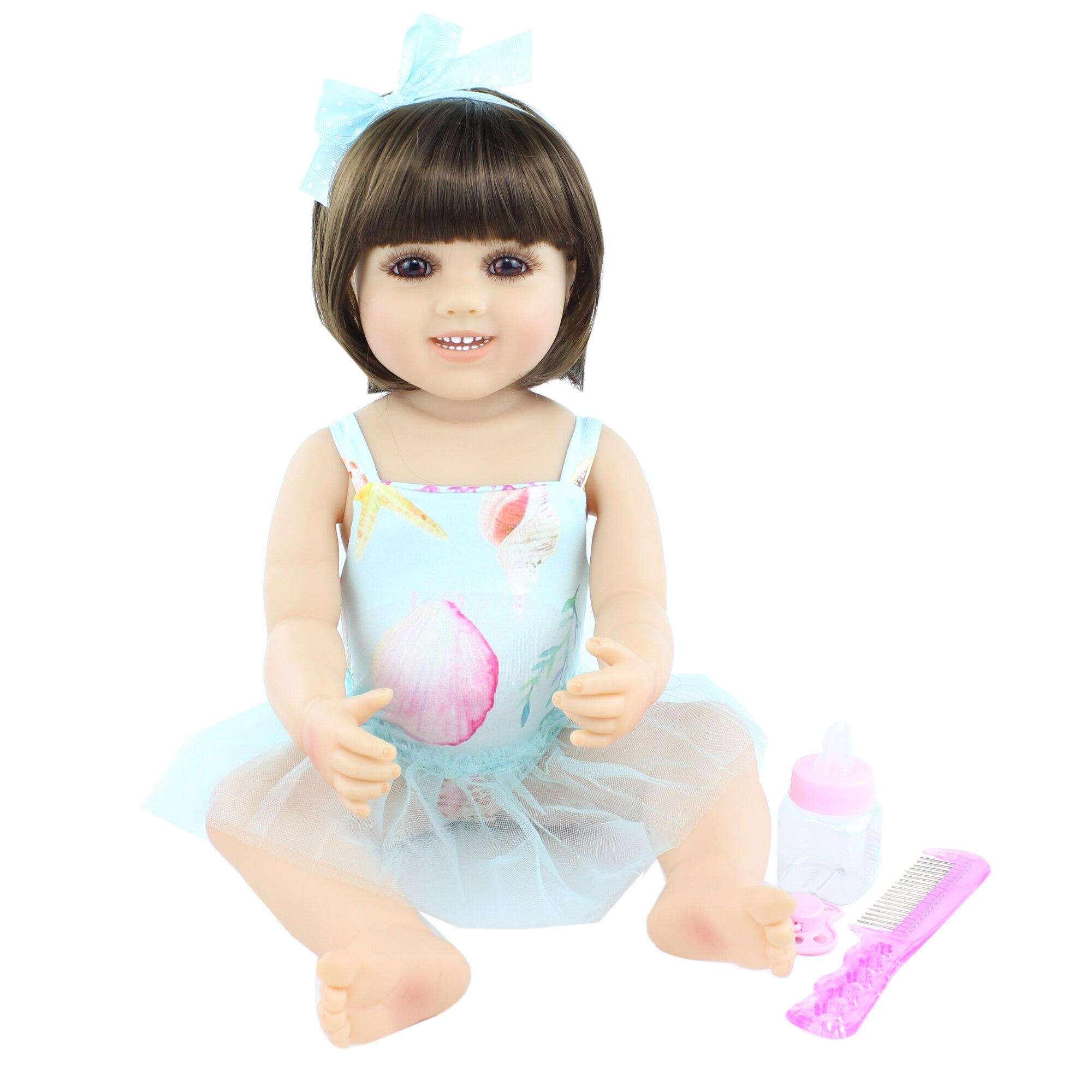 BZDOLL 55 см силиконовая кукла реборн всего тела для девочки подарок 22 дюйма реалистичная новорожденная Bebe Alive новое лицо детские игрушки перед сном Girl-1
BZDOLL 55 см силиконовая кукла реборн всего тела для девочки подарок 22 дюйма реалистичная новорожденная Bebe Alive новое лицо детские игрушки перед сном Girl-1