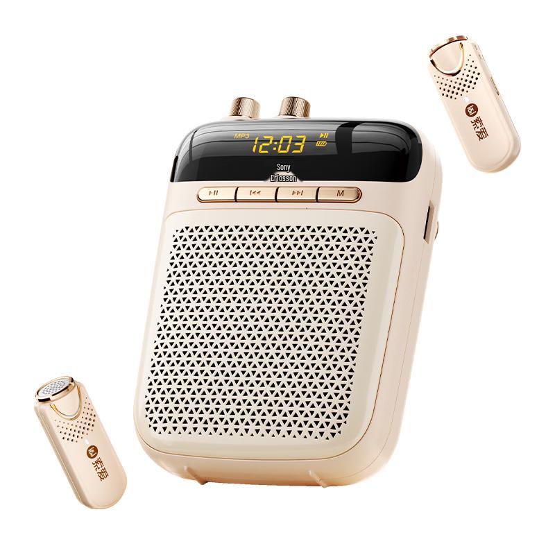 Soaiy S-318Pro Wireless Dual-Mic Lavalier Amplifier Speaker
Soaiy S-318Pro Wireless Dual-Mic Lavalier Amplifier Speaker