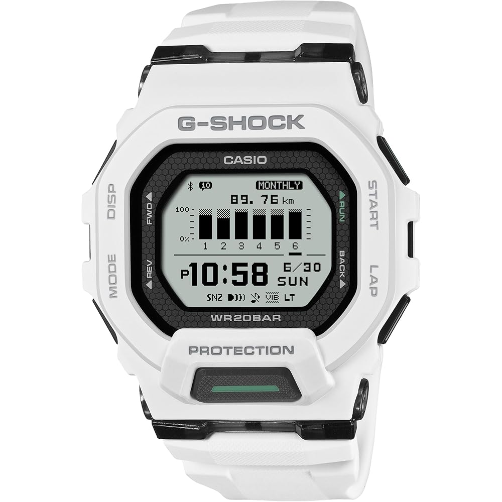 Casio G-Squad GBD-200-7JF Men s Digital Watch White, Shock Resistant, Water Resistant, Sports Design
Casio G-Squad GBD-200-7JF Men s Digital Watch White, Shock Resistant, Water Resistant, Sports Design