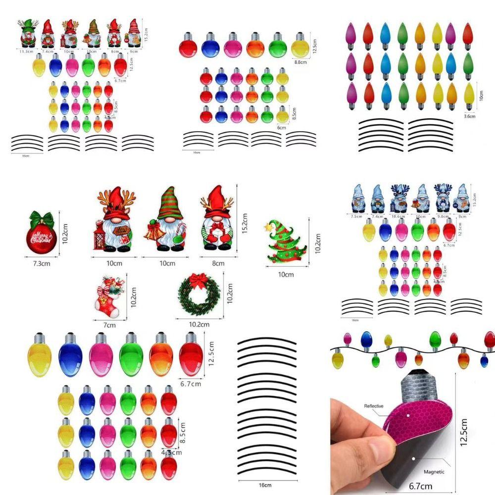 Рождественские наклейки на лампочку для автомобиля, магнитная наклейка на задний багажник, универсальные автомобильные аксессуары для автомобиля
Рождественские наклейки на лампочку для автомобиля, магнитная наклейка на задний багажник, универсальные автомобильные аксессуары для автомобиля