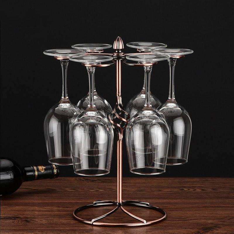 Бронзовый металлический домашний набор бокалов для вина с 6 хрустальными бокалами на ножке, графин для вина, перевернутый держатель для чашки Small (H29.5cm)
Бронзовый металлический домашний набор бокалов для вина с 6 хрустальными бокалами на ножке, графин для вина, перевернутый держатель для чашки Small (H29.5cm)