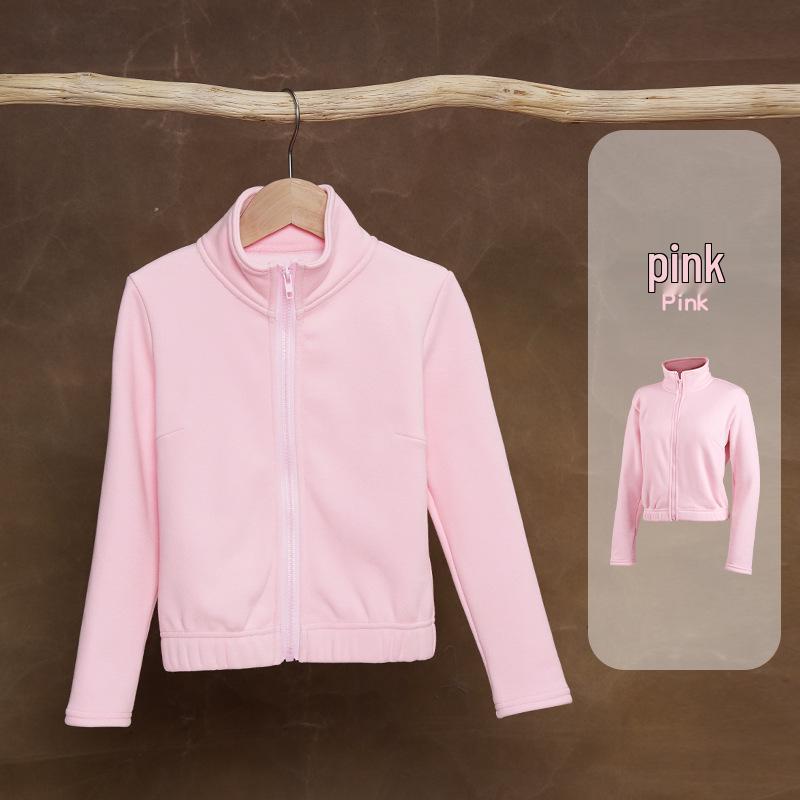 Kids Velvet Dance Jacket - Warm-Up Stand Collar, Autumn/Winter Long Sleeve Outerwear for Boys & Girls 120 (Height 110-120cm) рожевий
Kids Velvet Dance Jacket - Warm-Up Stand Collar, Autumn/Winter Long Sleeve Outerwear for Boys & Girls 120 (Height 110-120cm) рожевий