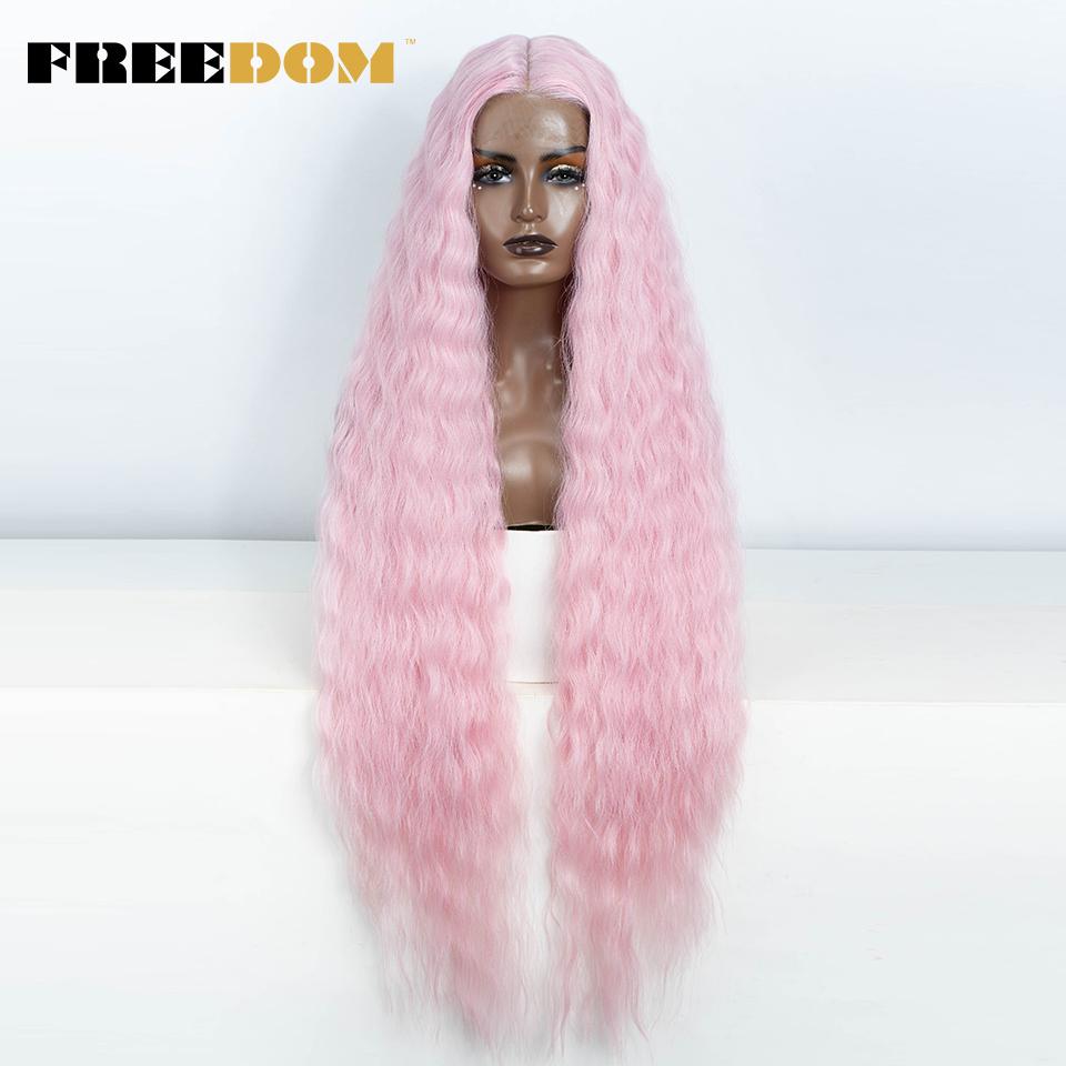 FREEDOM Synthetic Lace Frontal Wig For Women 42 Inch Long Curly Lace Wigs Ombre Brown Highlight Ginger White Pink Cosplay Wig (as the picture,middle part lace wig&42inches)
FREEDOM Synthetic Lace Frontal Wig For Women 42 Inch Long Curly Lace Wigs Ombre Brown Highlight Ginger White Pink Cosplay Wig (as the picture,middle part lace wig&42inches)