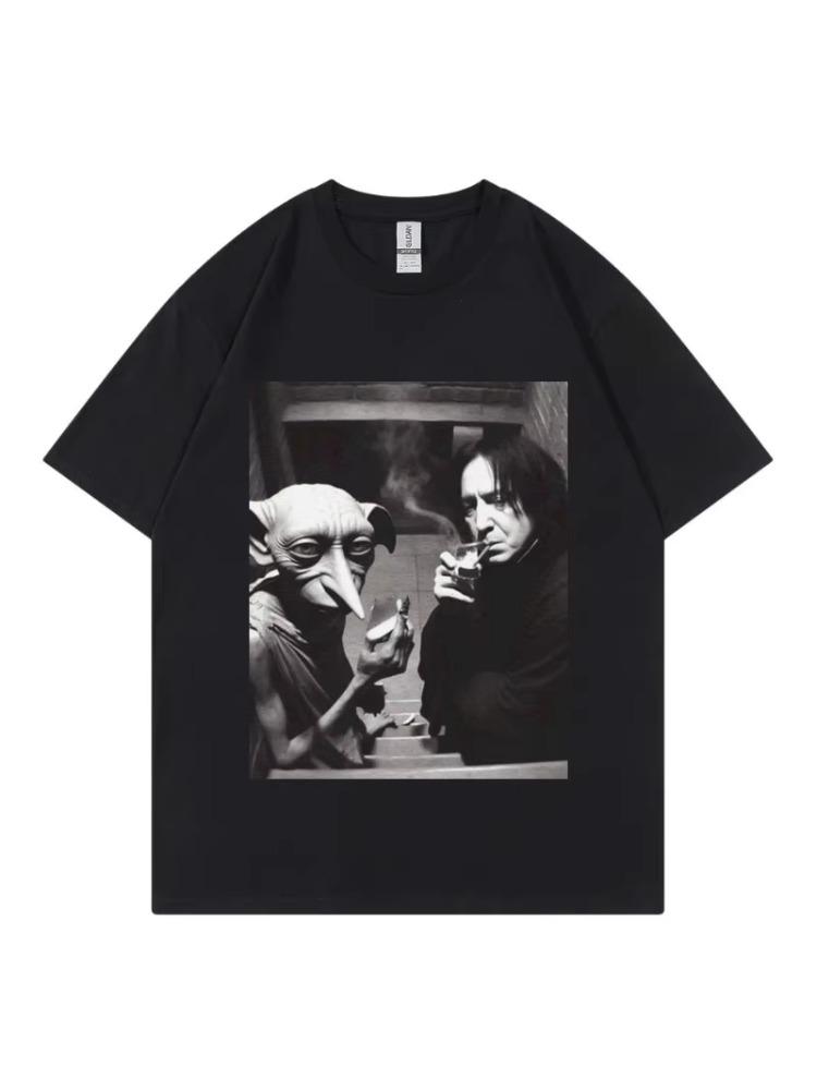 Funny Wizard Fairy with Swirling Smoke and Snape in The Same Frame Picture Tshirt Fashionable Retro Shortsleeved 2XL
Funny Wizard Fairy with Swirling Smoke and Snape in The Same Frame Picture Tshirt Fashionable Retro Shortsleeved 2XL