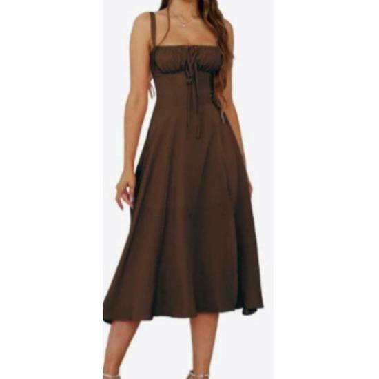 Popular Summer Commuter Temperament Solid Color Fashion High-end Suspender Dress Skirt Women 5XL темно-коричневого кольору
Popular Summer Commuter Temperament Solid Color Fashion High-end Suspender Dress Skirt Women 5XL темно-коричневого кольору
