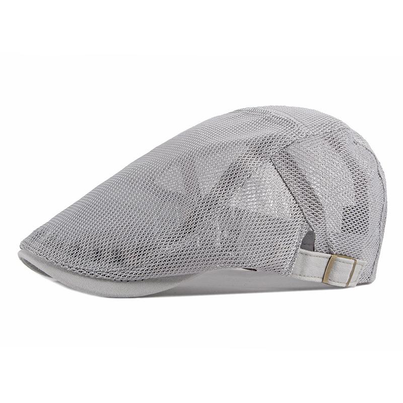 HT2215 Beret Spring Summer Men Women Cap Adjustable Flat Cap Breathable Mesh Cap for Men Women Solid Plain Beret Cap світло-сірого кольору
HT2215 Beret Spring Summer Men Women Cap Adjustable Flat Cap Breathable Mesh Cap for Men Women Solid Plain Beret Cap світло-сірого кольору