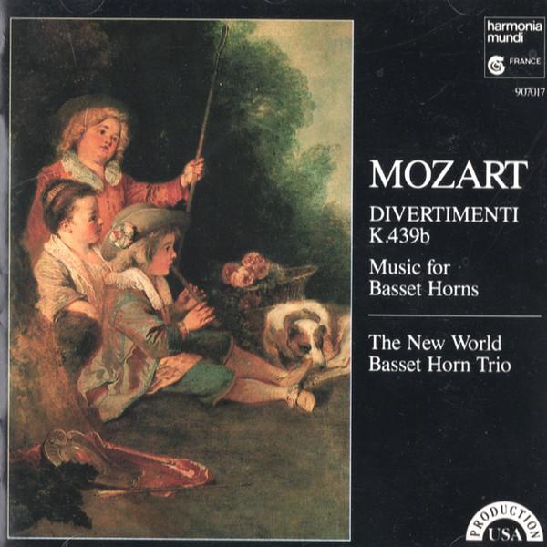 CD WOLFGANG AMADEUS MOZART, THE NEW WO - Divertimenti K.439b - Music For Bas HMU907017 Harmonia Mundi 1989 US Classical Used
CD WOLFGANG AMADEUS MOZART, THE NEW WO - Divertimenti K.439b - Music For Bas HMU907017 Harmonia Mundi 1989 US Classical Used