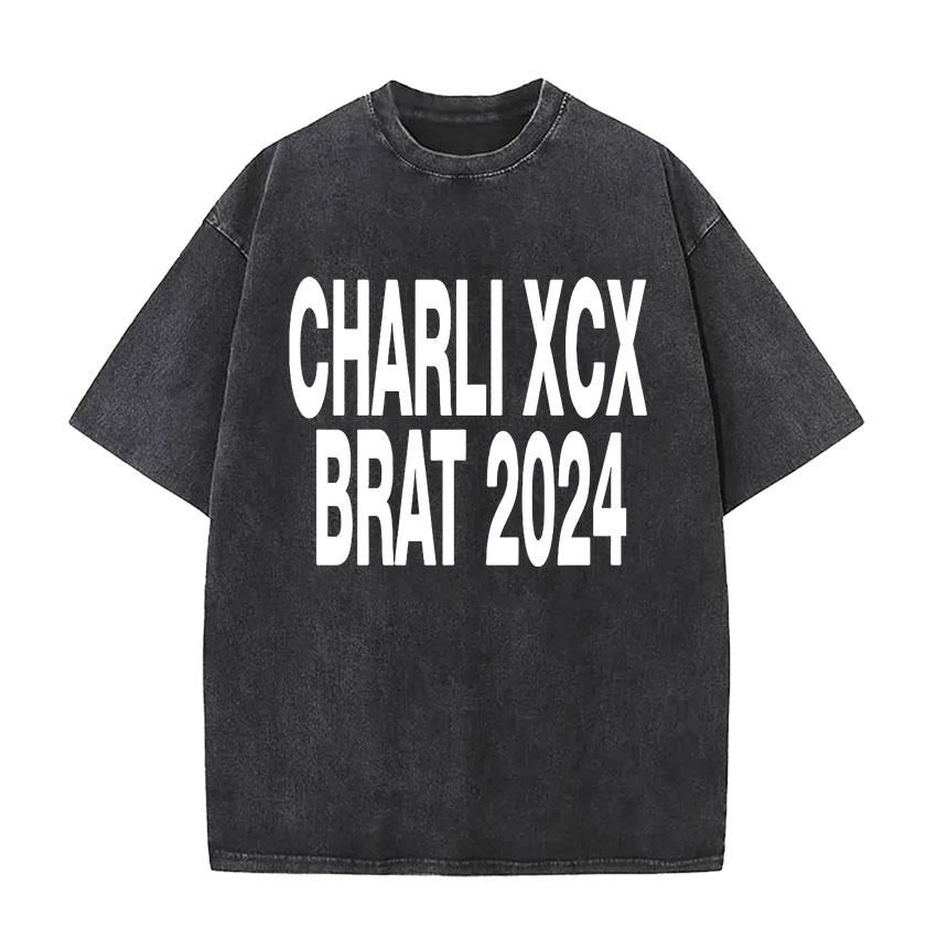 Charli Xcx Brat Tour Album Letter Print T Shirts Men Hip Hop High Quality Vintage Washed Fashion T-shirt Unisex Streetwear S
Charli Xcx Brat Tour Album Letter Print T Shirts Men Hip Hop High Quality Vintage Washed Fashion T-shirt Unisex Streetwear S