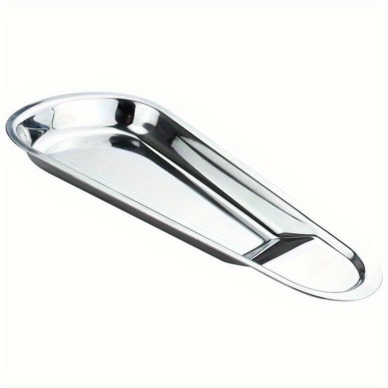 1pc Stainless Steel Fan-shaped Tray Extra Thick Spoon Holder Food Clip Holder Buffet Clip Holder Tableware Rack
1pc Stainless Steel Fan-shaped Tray Extra Thick Spoon Holder Food Clip Holder Buffet Clip Holder Tableware Rack