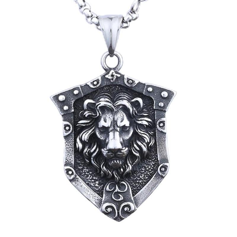 Meier Stylish punk style animal shape jungle king lion head stainless steel unisex ready-made necklace
Meier Stylish punk style animal shape jungle king lion head stainless steel unisex ready-made necklace