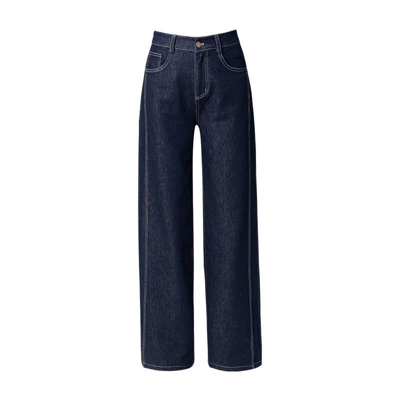 Xinge Женские джинсы глубокого синего цвета с высокой посадкой и широкими штанинами - Весенняя коллекция 30 синий
Xinge Женские джинсы глубокого синего цвета с высокой посадкой и широкими штанинами - Весенняя коллекция 30 синий