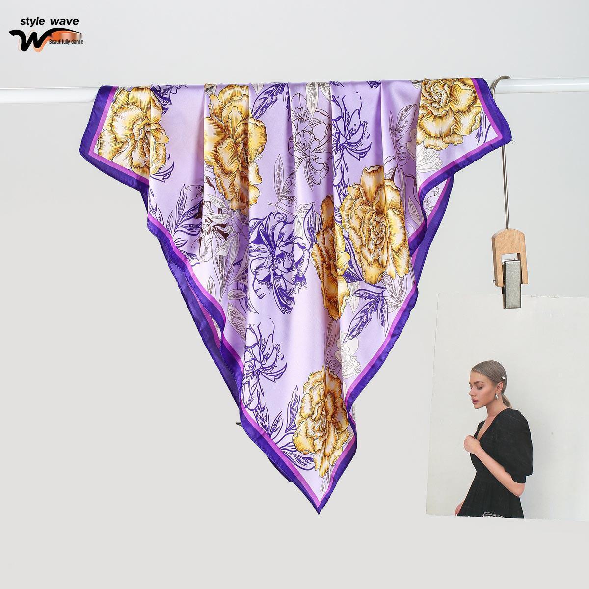 Spring & Summer Korean Style Fashion Women s Printed Silk Imitation Scarf - Versatile Decorative Neck Scarf, Hot-Selling Live Broadcast Item 70x70 CM
Spring & Summer Korean Style Fashion Women s Printed Silk Imitation Scarf - Versatile Decorative Neck Scarf, Hot-Selling Live Broadcast Item 70x70 CM