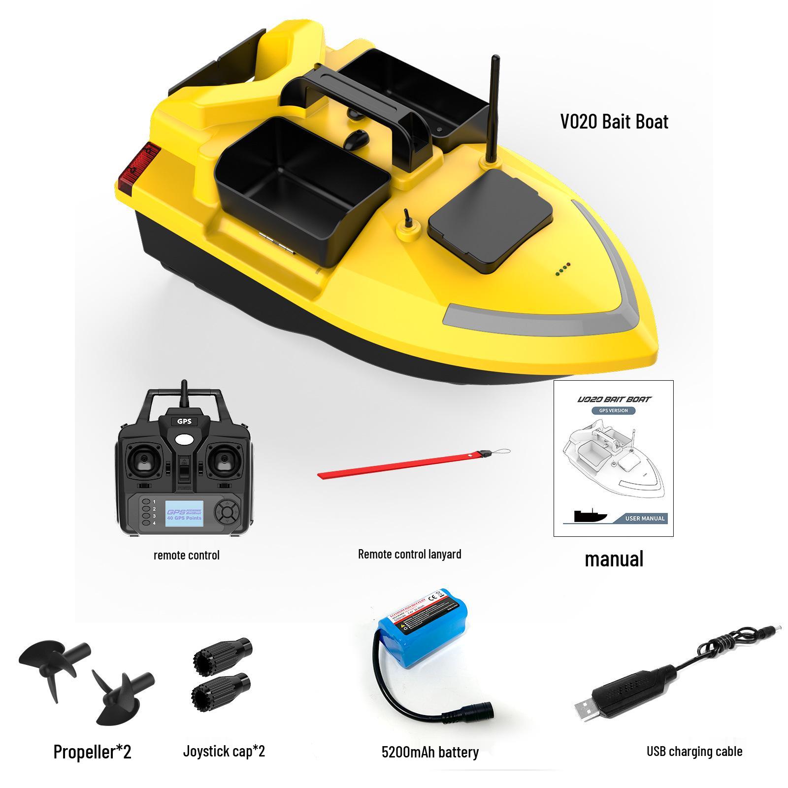 Premium Luminous Auto GPS Bait Boat: 500m Remote Control, Three Compartments, High-Speed Motor.
Premium Luminous Auto GPS Bait Boat: 500m Remote Control, Three Compartments, High-Speed Motor.