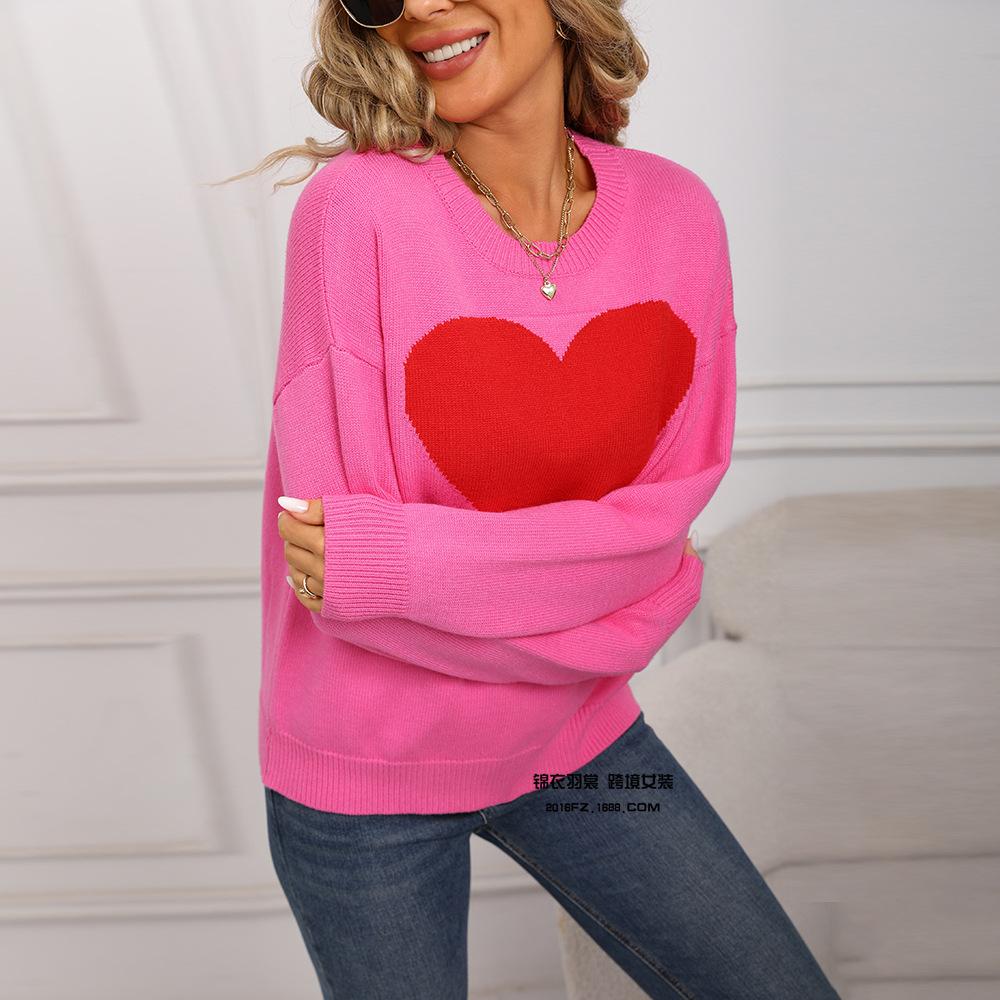 Новый вязаный свитер для женщин, Расслабленный стиль, Нежный и в форме сердца, Свободная верхняя одежда, Осенне-зимний вязаный топ XL розы красного
Новый вязаный свитер для женщин, Расслабленный стиль, Нежный и в форме сердца, Свободная верхняя одежда, Осенне-зимний вязаный топ XL розы красного