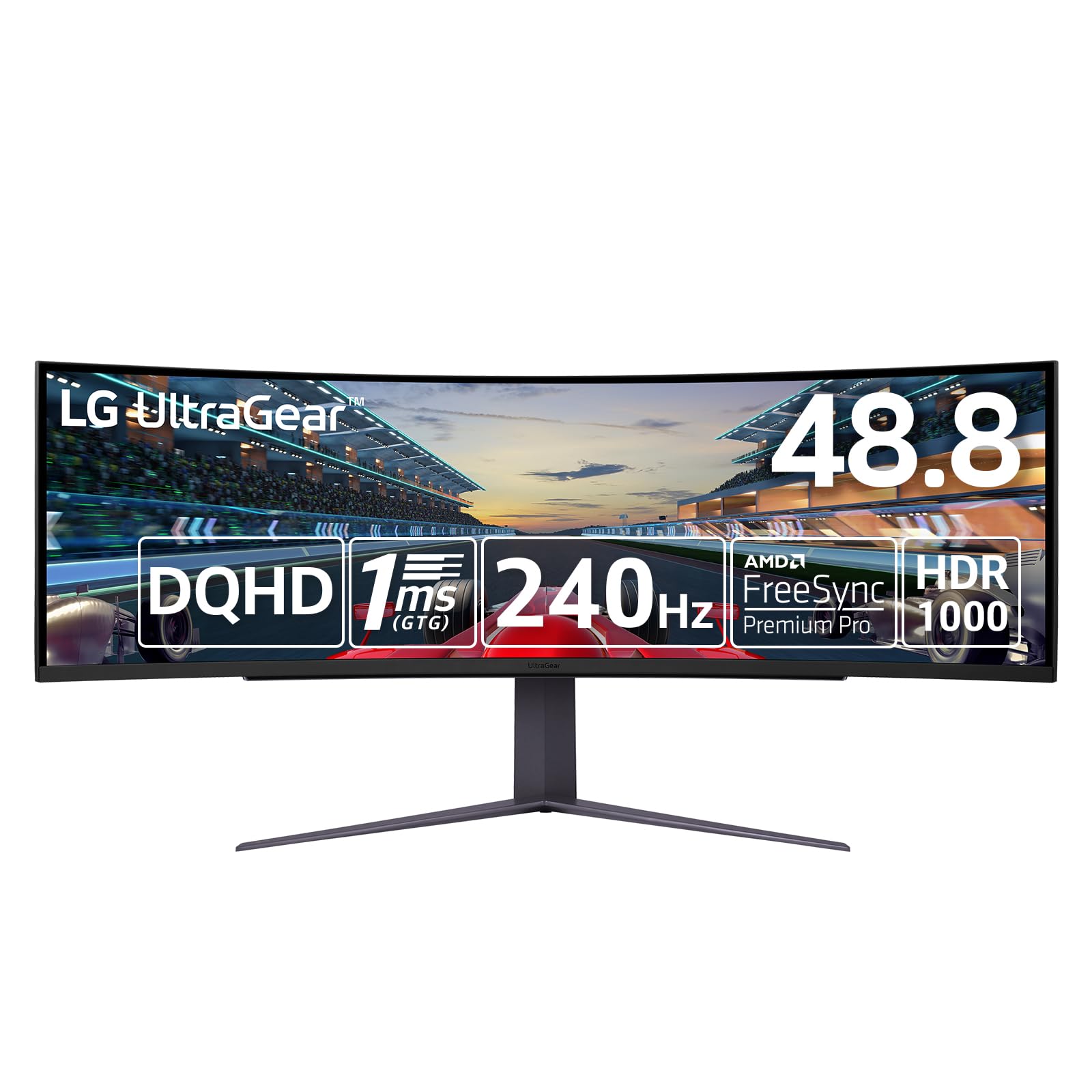 LG Gaming Monitor 49GR85DC-B 48.8 inch LG UltraGearPC Game, Home Game MonitorAnti-Glare5120×1440240Hz1ms (GTG)FreeSync Premium
LG Gaming Monitor 49GR85DC-B 48.8 inch LG UltraGearPC Game, Home Game MonitorAnti-Glare5120×1440240Hz1ms (GTG)FreeSync Premium