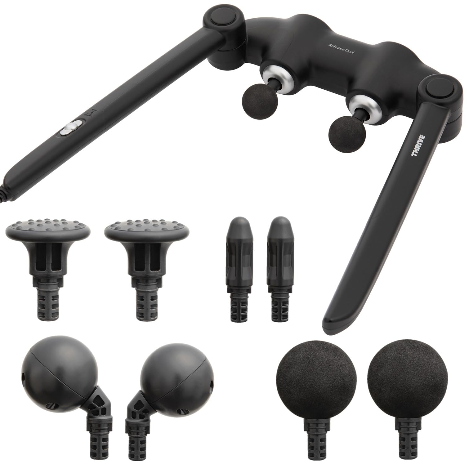 Новая модель Thrive Release Dual Release Dual Head Massage Gun Deep Care для всего тела поставляется с 4 типами удобных массажеров Black Managed Medical
Новая модель Thrive Release Dual Release Dual Head Massage Gun Deep Care для всего тела поставляется с 4 типами удобных массажеров Black Managed Medical