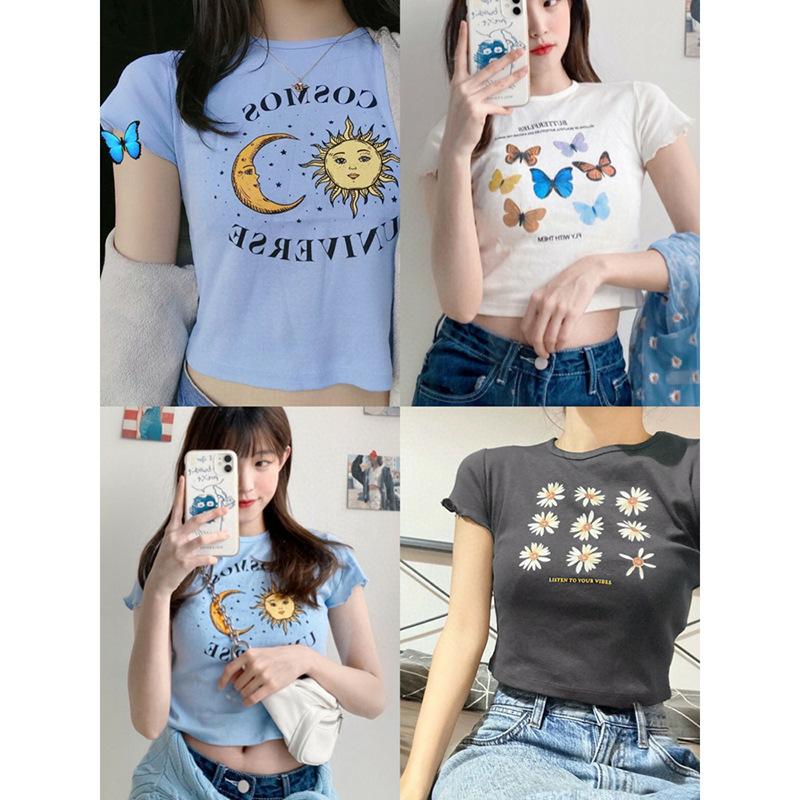 Little Daisy Korean Women s New Summer Slim Short Short Sleeve T-shirt Female Student Top M
Little Daisy Korean Women s New Summer Slim Short Short Sleeve T-shirt Female Student Top M