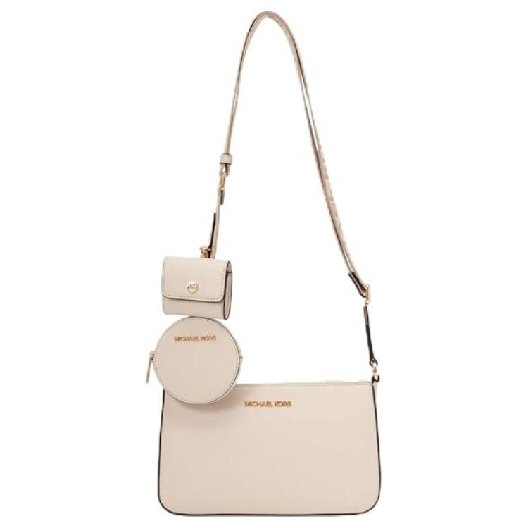 Michael Kors MK Jet Set Travel Logo Adjustable Shoulder Strap Leather Shoulder Bag Small Women shoulder bag Light-Beige 35S3GTVC5T-2171 Basic Set (Bag+Dust Bag)
Michael Kors MK Jet Set Travel Logo Adjustable Shoulder Strap Leather Shoulder Bag Small Women shoulder bag Light-Beige 35S3GTVC5T-2171 Basic Set (Bag+Dust Bag)