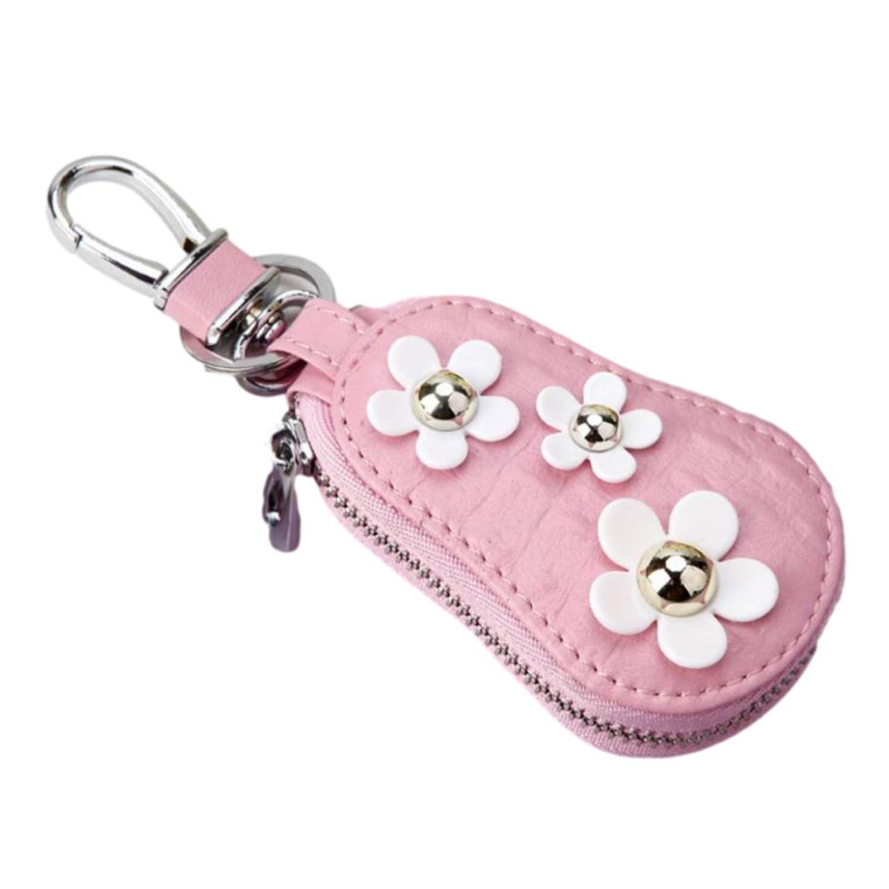 Soyul Smart Key Case with Zipper, Daisy Flower Motif, Crocodile Embossed Keychain, Christmas Gift for Women (Pink)
Soyul Smart Key Case with Zipper, Daisy Flower Motif, Crocodile Embossed Keychain, Christmas Gift for Women (Pink)