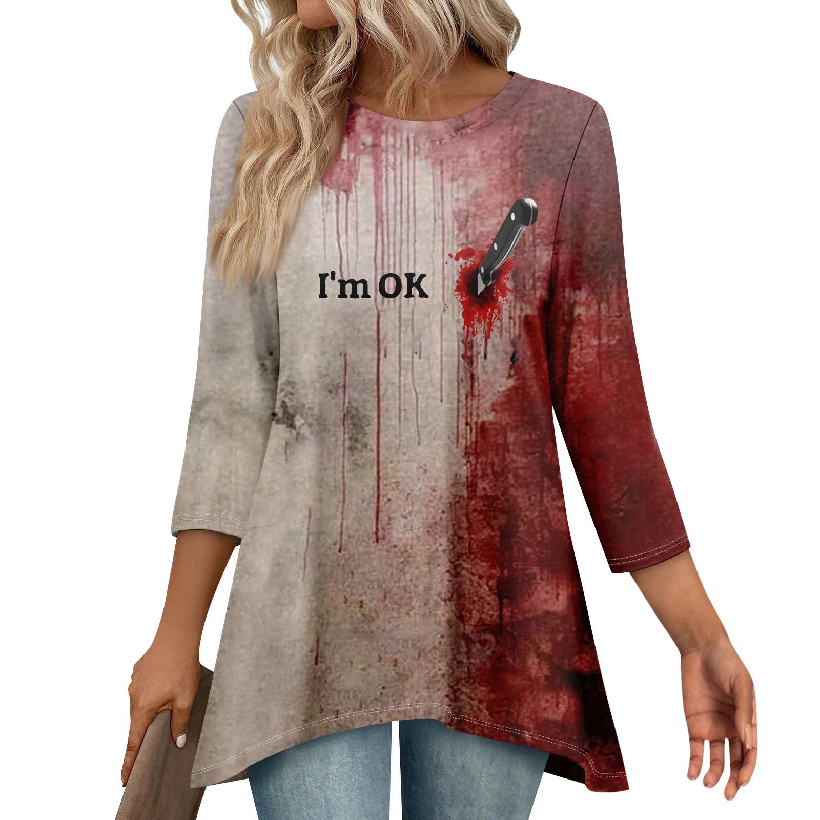 Туники для женщин Свободного кроя Топы с принтами Рукав 3/4 Женские топы с асимметричным подолом M
Туники для женщин Свободного кроя Топы с принтами Рукав 3/4 Женские топы с асимметричным подолом M