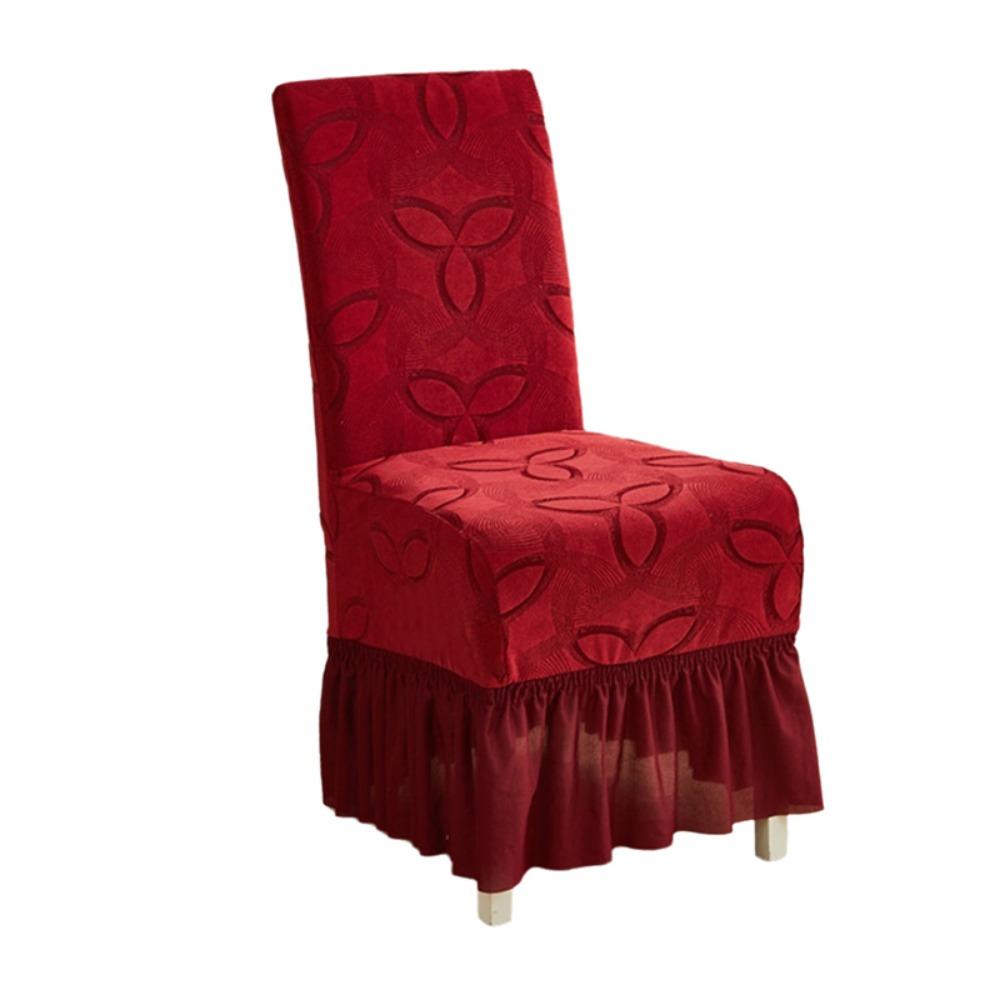 Elastic Dinning Chair Protective Case Full Wrap Seat Cover Practical Chair Skirt Hotel червоний
Elastic Dinning Chair Protective Case Full Wrap Seat Cover Practical Chair Skirt Hotel червоний