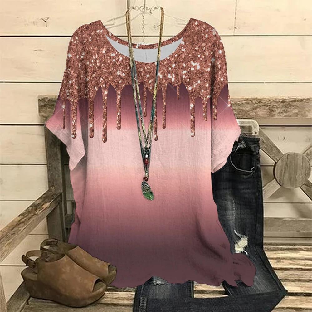 Роскошная женская футболка с 3D принтом, модные топы с короткими рукавами, блузка большого размера с круглым вырезом, летняя повседневная одежда, футболки, повседневная уличная одежда 6XL
Роскошная женская футболка с 3D принтом, модные топы с короткими рукавами, блузка большого размера с круглым вырезом, летняя повседневная одежда, футболки, повседневная уличная одежда 6XL