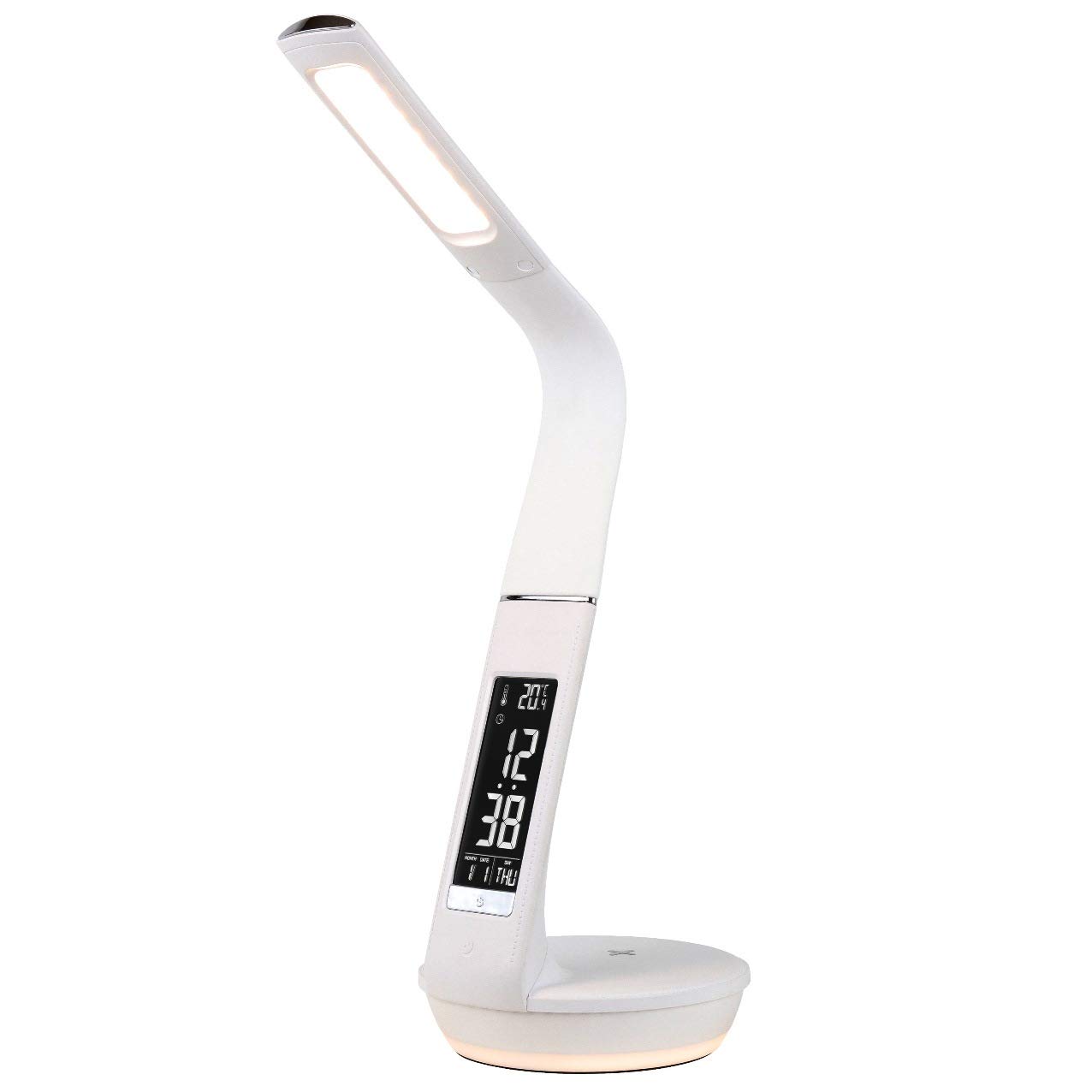 ZEPEAL LED stand light with digital display Compatible with smartphone wireless charging charging White (Qi)/USB DQL-H2009-WH
ZEPEAL LED stand light with digital display Compatible with smartphone wireless charging charging White (Qi)/USB DQL-H2009-WH