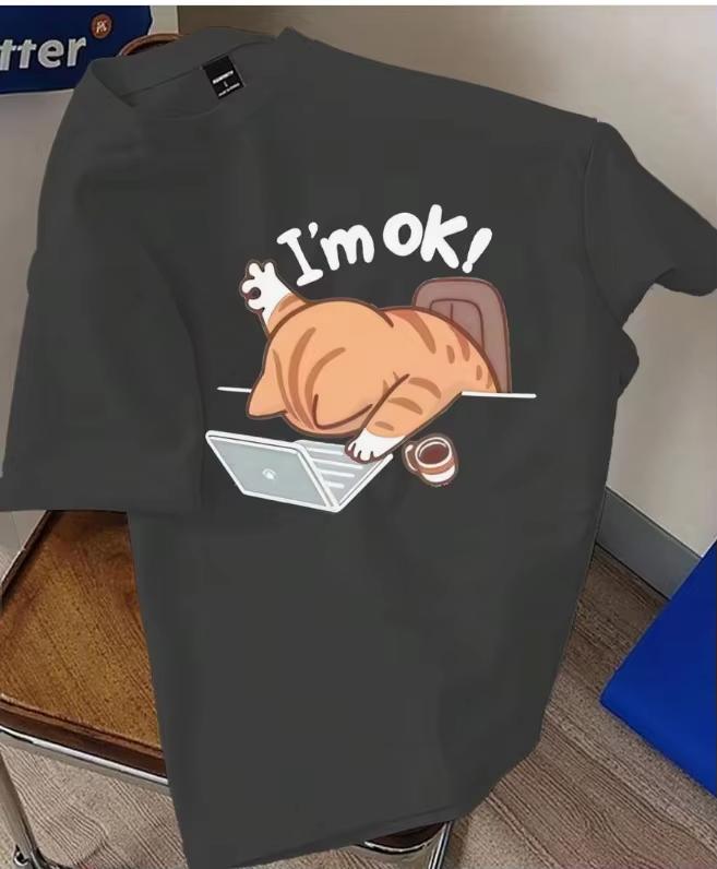 2025 Men s Summer Letters and Cartoon Graphics Round Neck Short-sleeved Casual Pure Cotton Printing Men s and Women s Same Style 4XL
2025 Men s Summer Letters and Cartoon Graphics Round Neck Short-sleeved Casual Pure Cotton Printing Men s and Women s Same Style 4XL