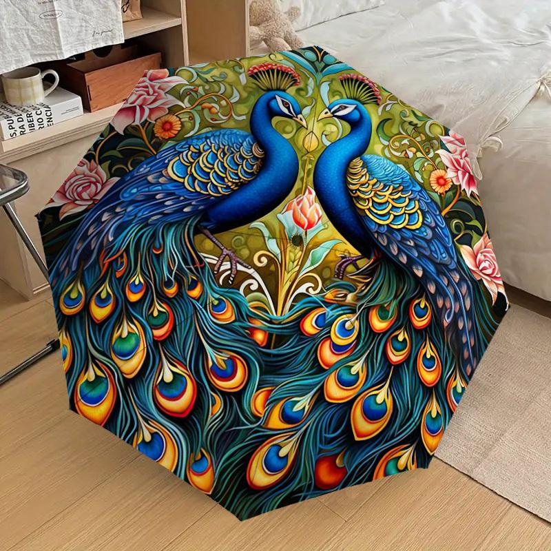 1pc Peacock & Peacock Automatic Umbrella - Self-Opening/ Closing, 8-Rib Lightweight Compact Travel Umbrella with Turquoise Blu Iron&8K
1pc Peacock & Peacock Automatic Umbrella - Self-Opening/ Closing, 8-Rib Lightweight Compact Travel Umbrella with Turquoise Blu Iron&8K